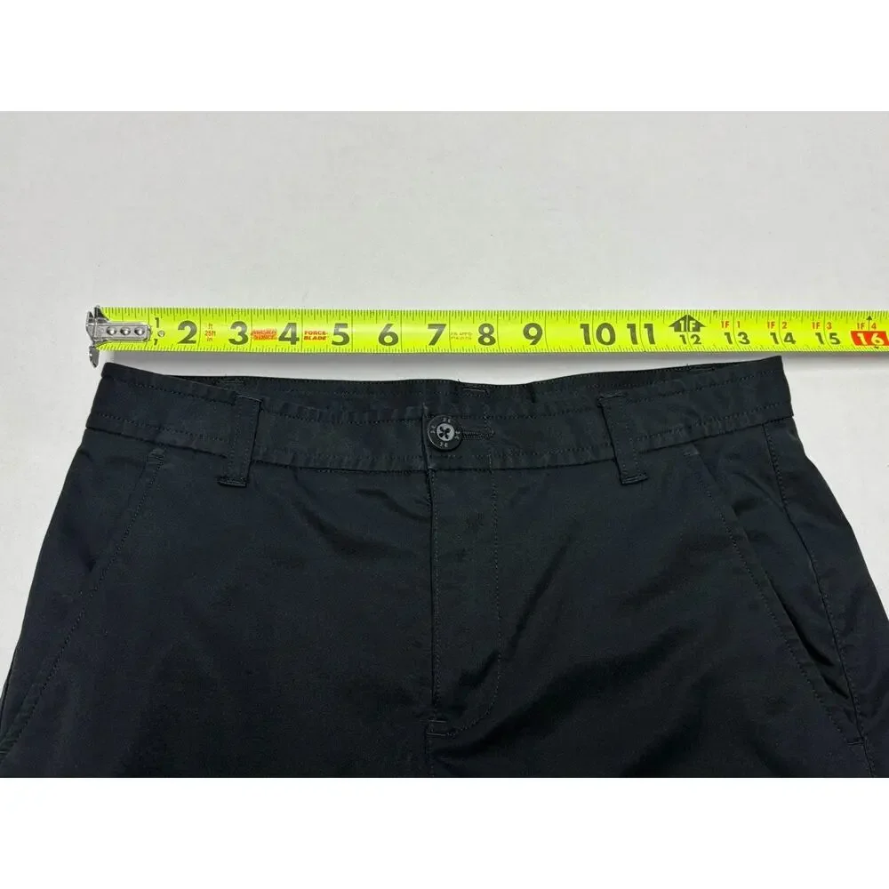Boys UNDER ARMOUR Size 16 Large Performance Shorts Black EUC